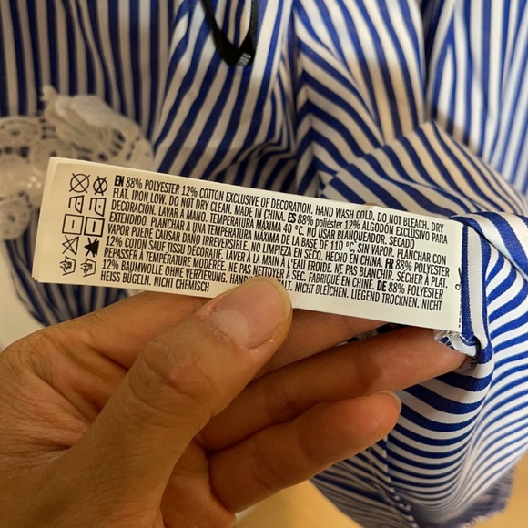 Forever 21 Striped Floral Off-Shoulder Top - Picture 8 of 8